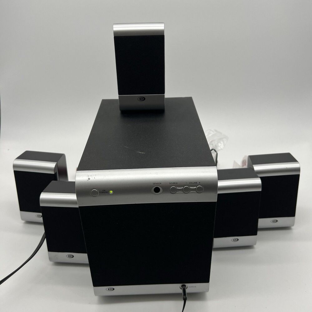 Durabrand HT-3917 Home Theater System w/Subwoofer, 5 Speakers ~TESTED-no Remote
